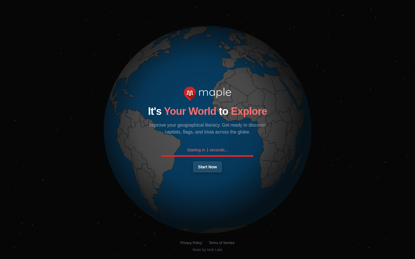 Maple Interactive App Screenshot